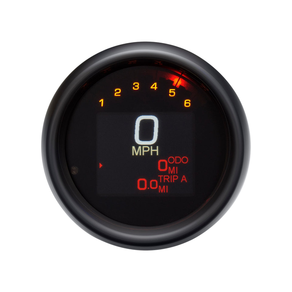 DAKOTA DIGITAL - TANK SPEEDOMETER - BLACK BEZEL - 3-3/8"