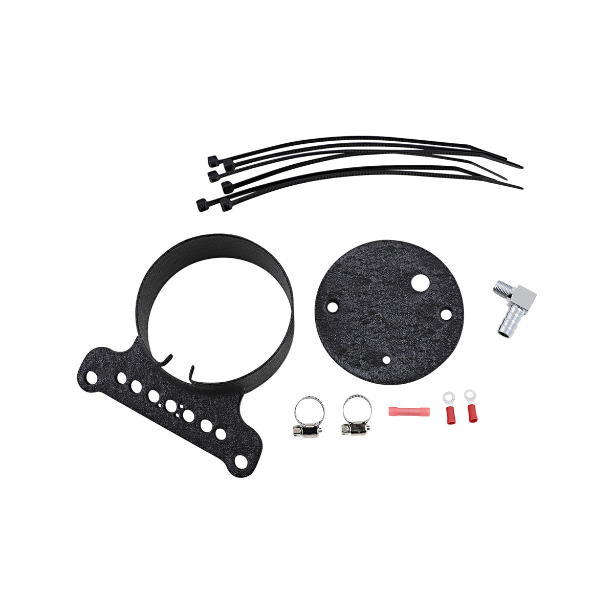 DRAG SPECIALTIES - SINGLE GAUGE BRACKET - WRINKLE BLACK