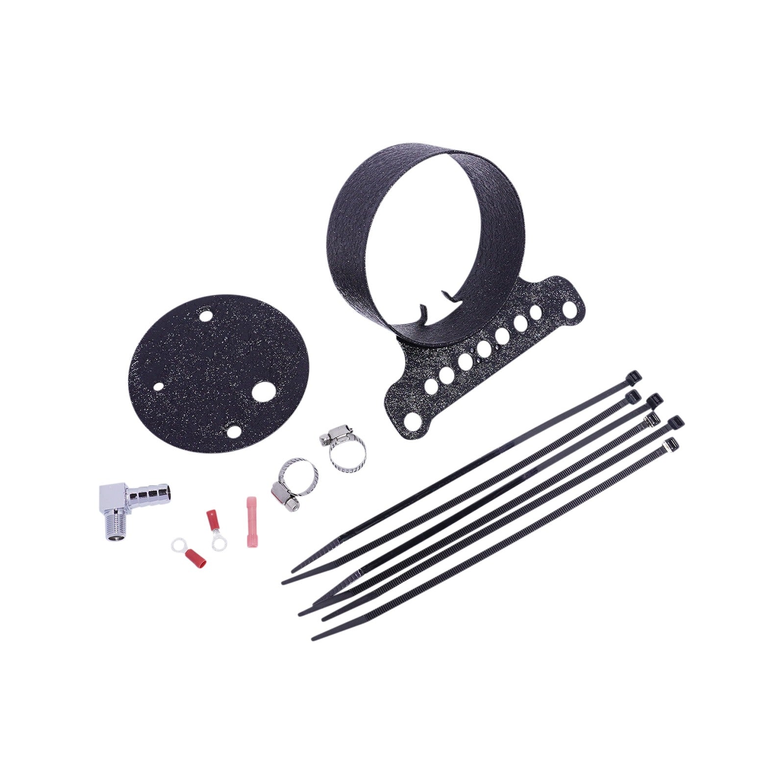 DRAG SPECIALTIES - SINGLE GAUGE BRACKET - WRINKLE BLACK