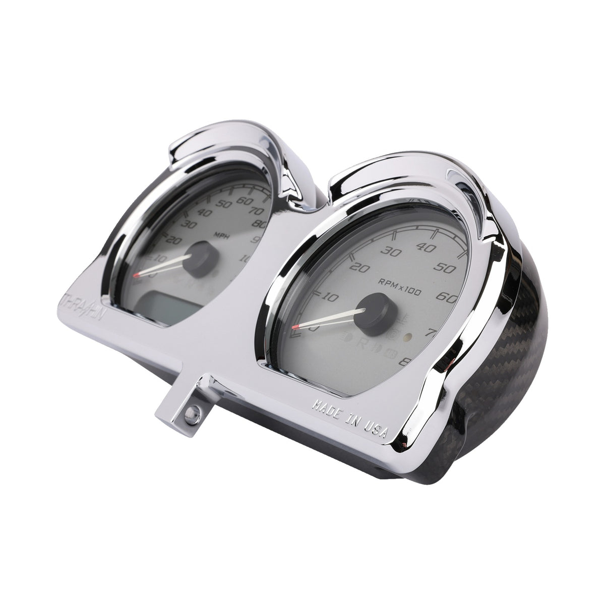 THRASHIN SUPPLY CO. - GAUGE RELOCATION KIT - CHROME