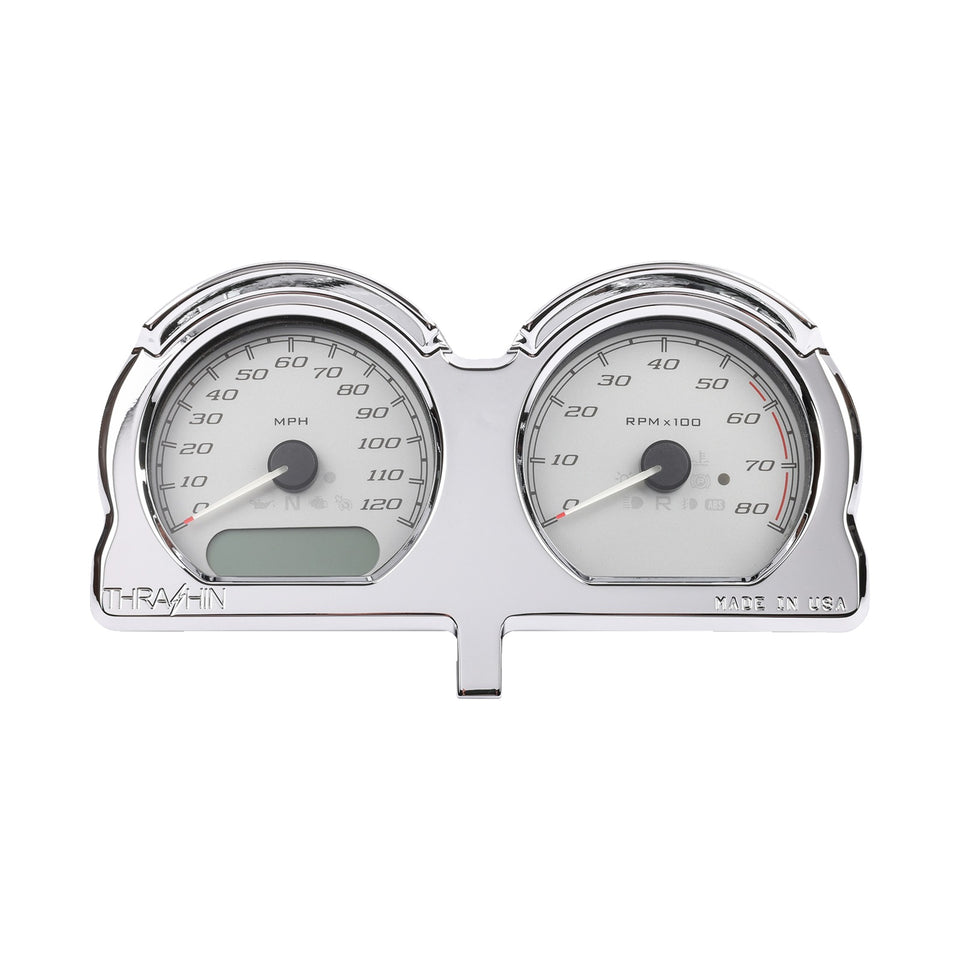 THRASHIN SUPPLY CO. - GAUGE RELOCATION KIT - CHROME