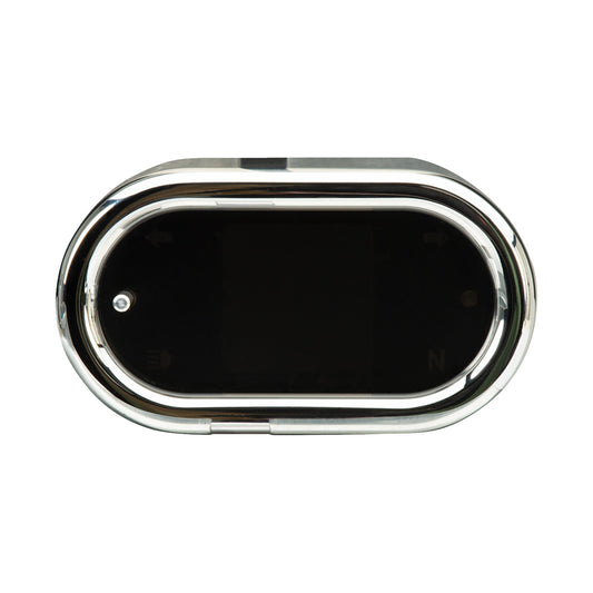DAKOTA DIGITAL - HANDLE BAR MOUNT SPEEDOMETER - WITH SIGNALS - OVAL - CHROME