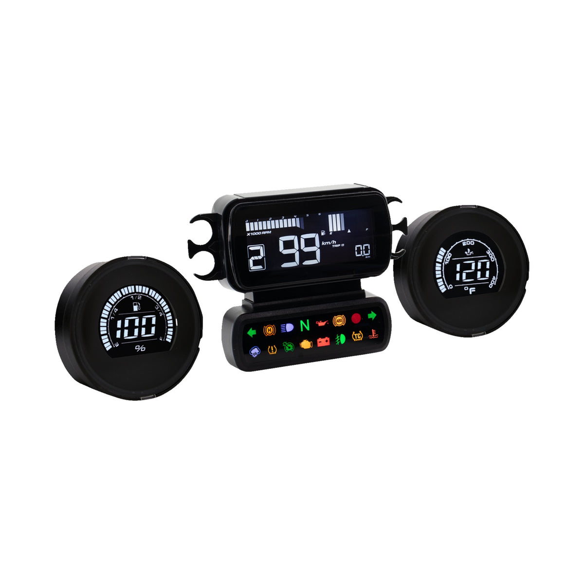KOSO NORTH AMERICA - COMPLETE D2 GAUGE KIT - LCD - HD TOURING/TRIKE