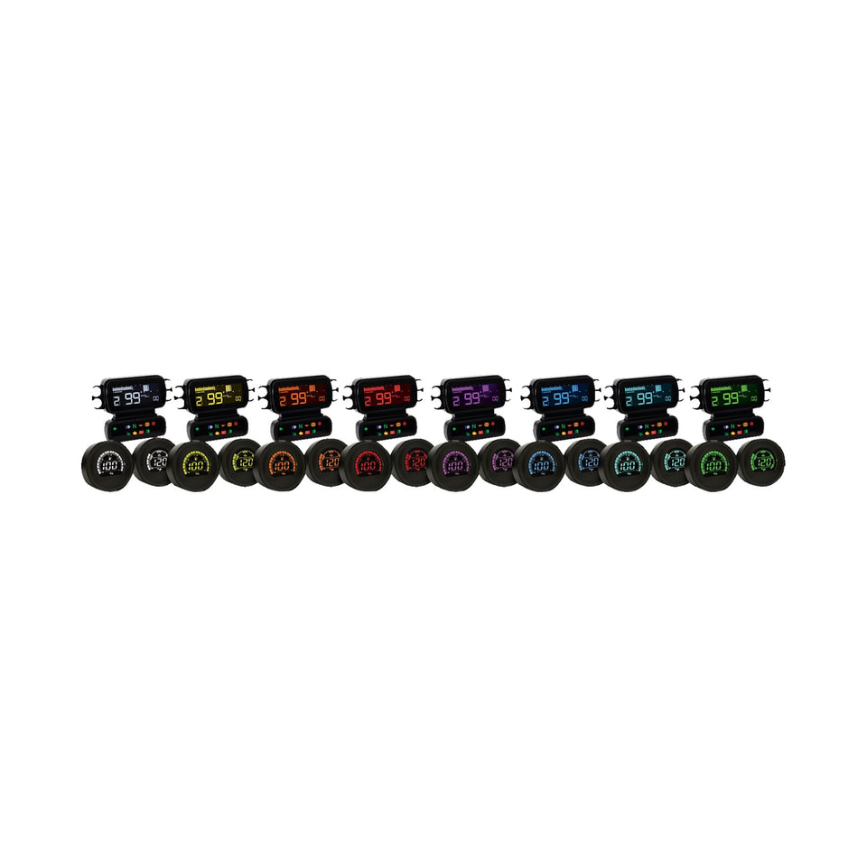KOSO NORTH AMERICA - COMPLETE D2 GAUGE KIT - LCD - HD TOURING/TRIKE
