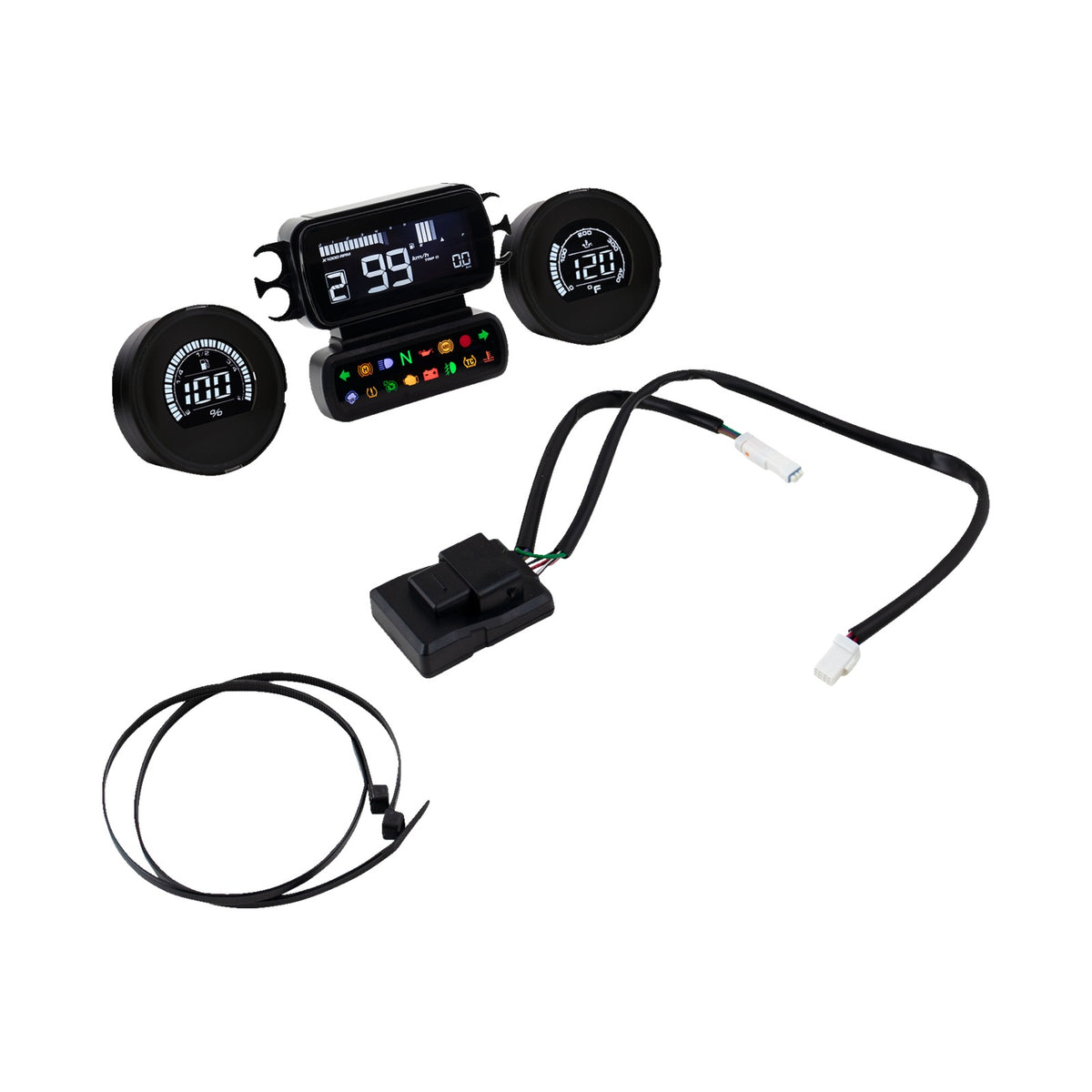 KOSO NORTH AMERICA - COMPLETE D2 GAUGE KIT - LCD - HD TOURING/TRIKE