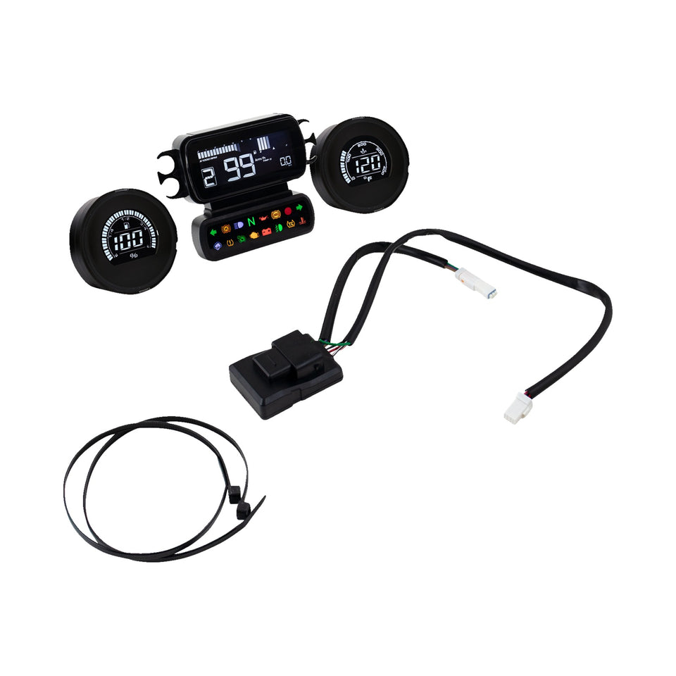KOSO NORTH AMERICA - COMPLETE D2 GAUGE KIT - LCD - HD TOURING/TRIKE