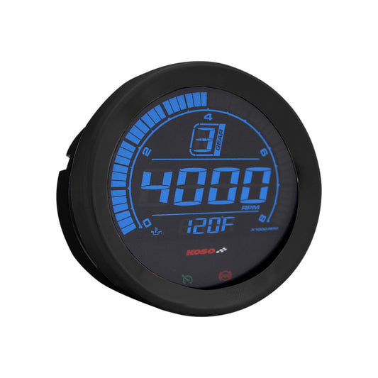 KOSO NORTH AMERICA - 4" TACHOMETER - BLACK