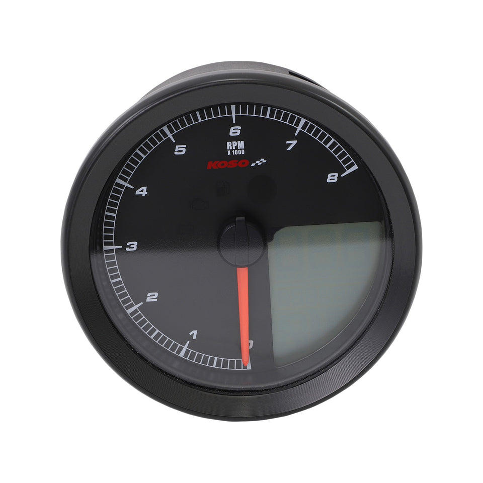 KOSO NORTH AMERICA - MULTI-FUNCTION SPEEDOMETER/TACHOMETER - HD-04 - BLACK