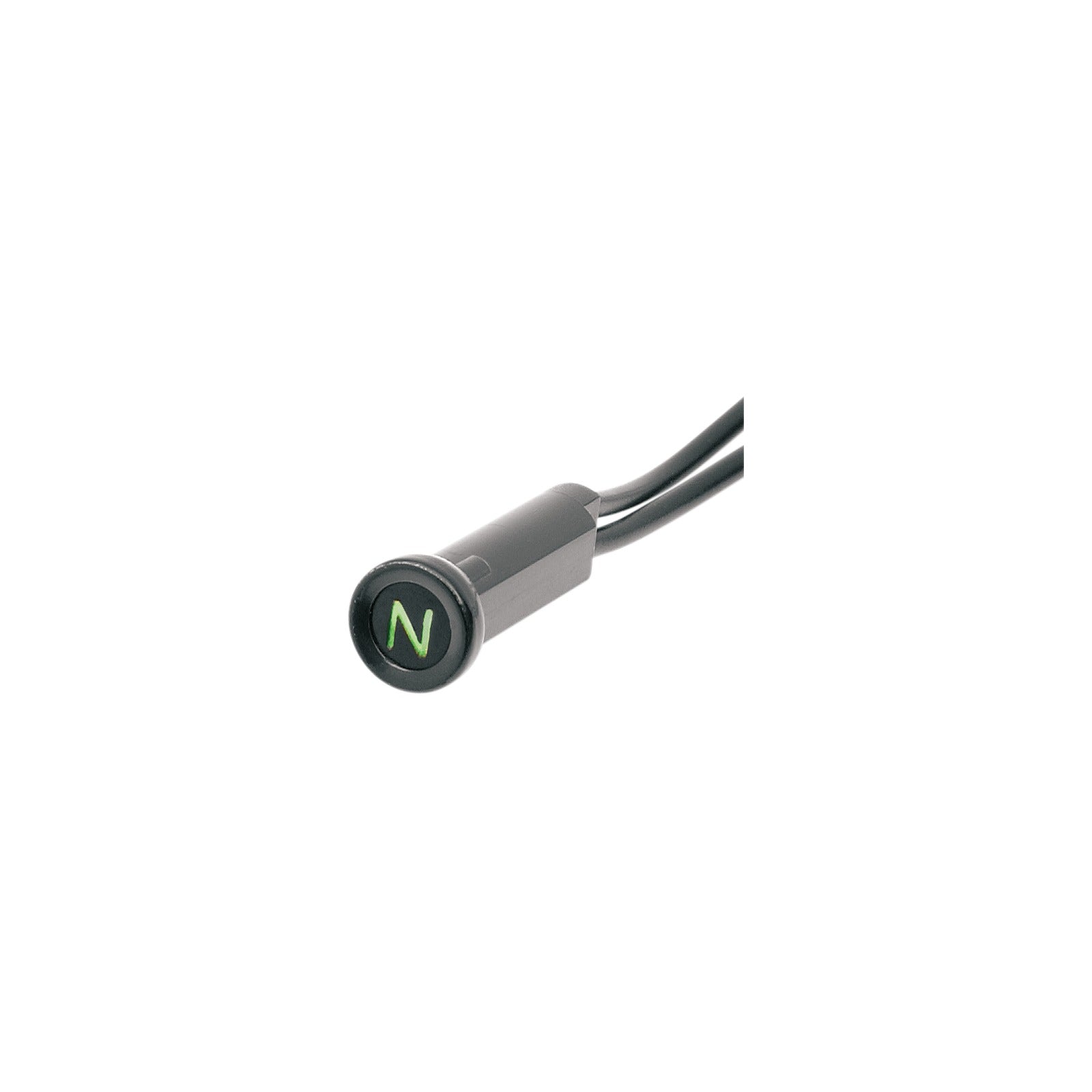 DRAG SPECIALTIES - SNAP-IN INDICATOR LIGHT - NEUTRAL - BLACK BEZEL