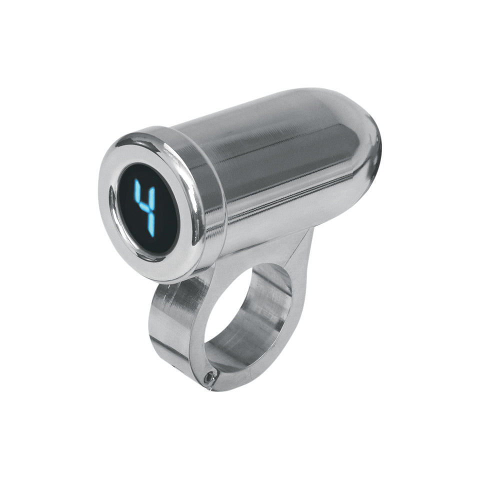 DAKOTA DIGITAL - 1" AUTO PROGRAMMING GEAR INDICATOR - CHROME - BLUE DISPLAY