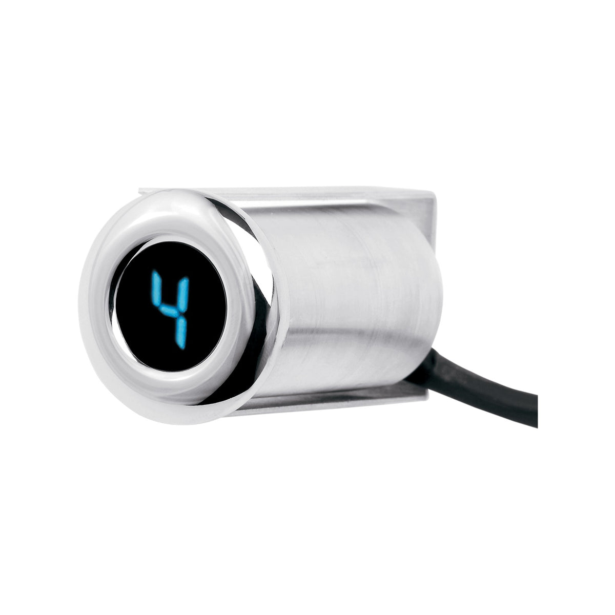 DAKOTA DIGITAL - AUTO PROGRAMMING GEAR INDICATOR - FAIRING FLUSH MOUNT - CHROME - BLUE DISPLAY