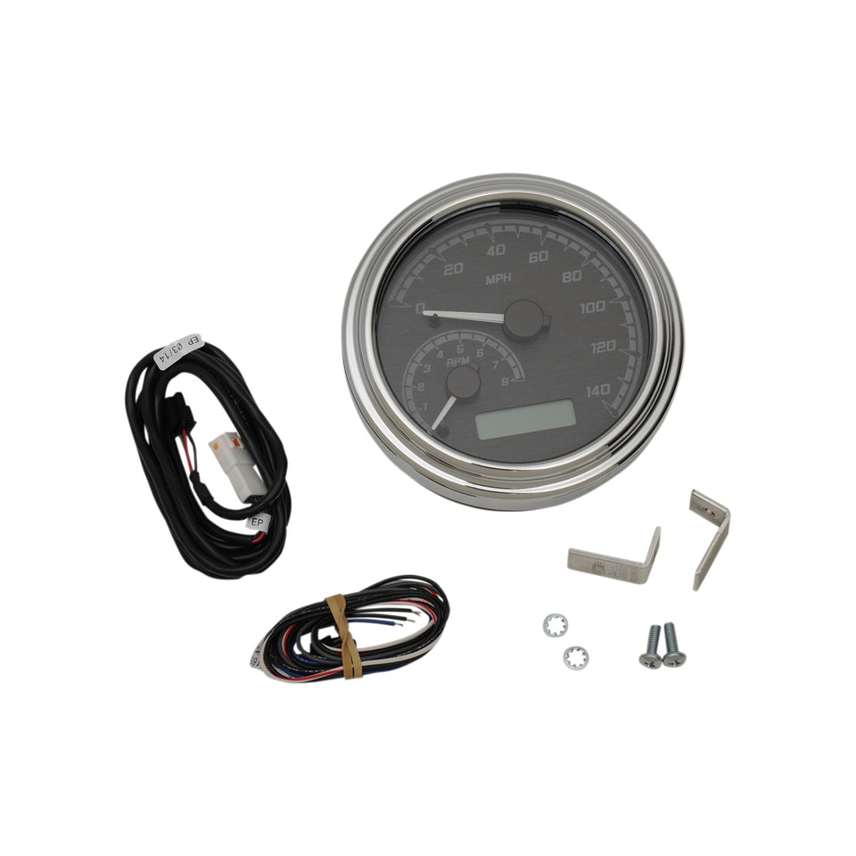 DAKOTA DIGITAL - MVX SERIES ANALOG GAUGE SYSTEM - BLACK/GRAY/CHROME