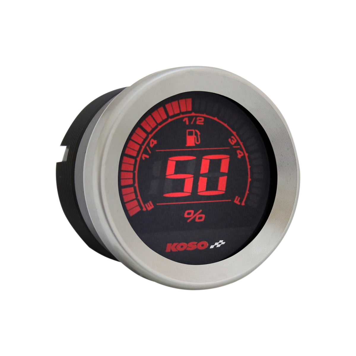 KOSO NORTH AMERICA - 2" FUEL LEVEL GAUGE - CHROME
