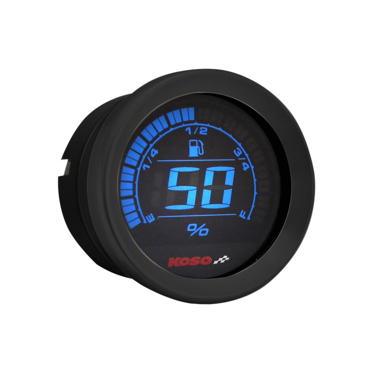 KOSO NORTH AMERICA - 2" FUEL LEVEL GAUGE - BLACK