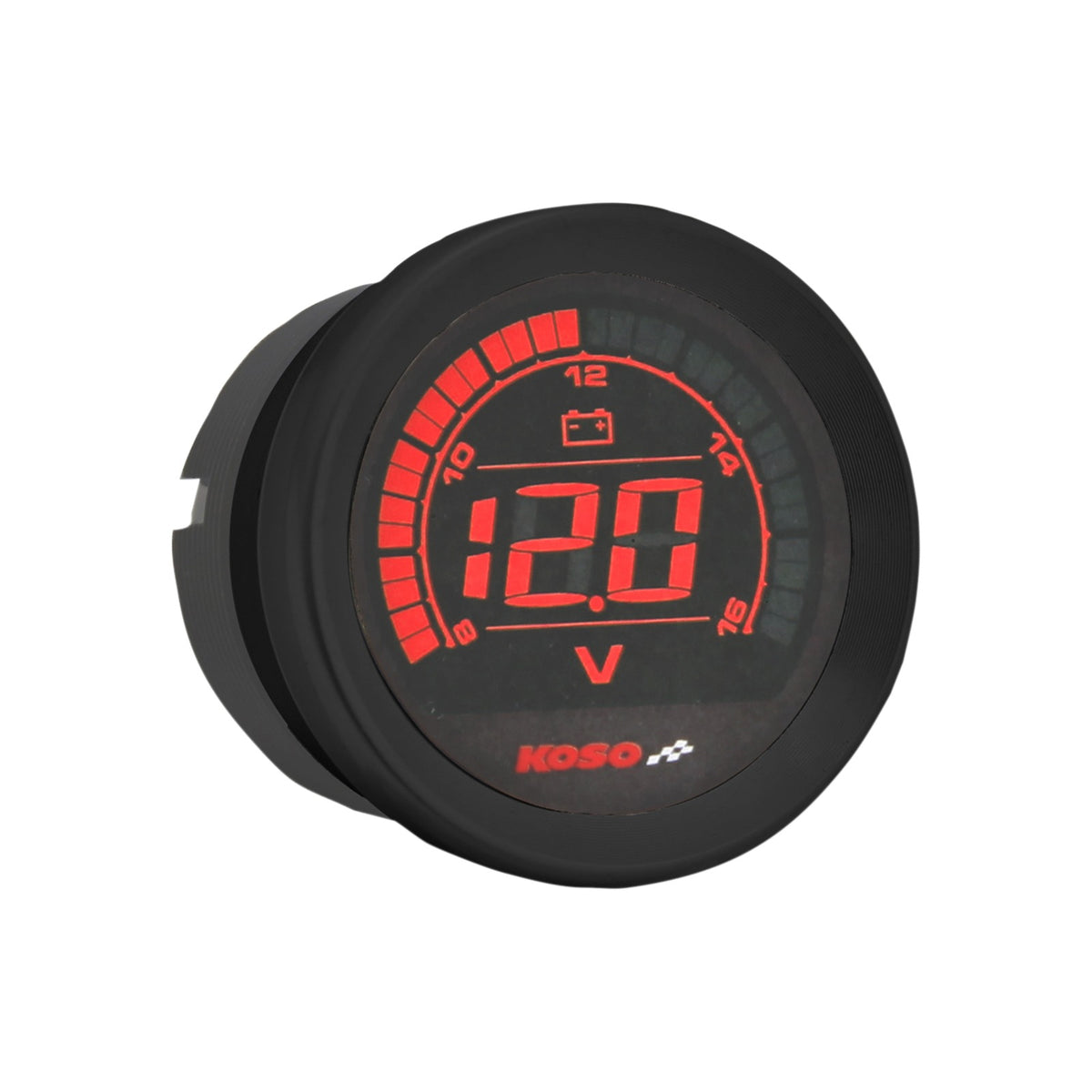 KOSO NORTH AMERICA - 2" VOLTMETER GAUGE - BLACK