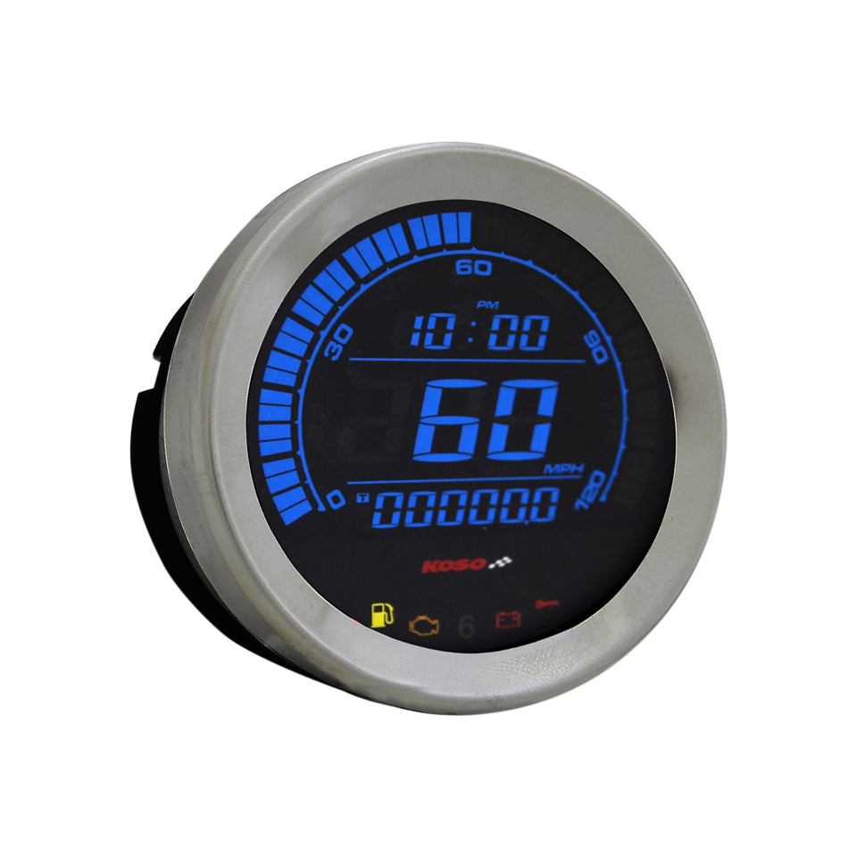 KOSO NORTH AMERICA - 2" OIL PRESSURE GAUGE - BLACK