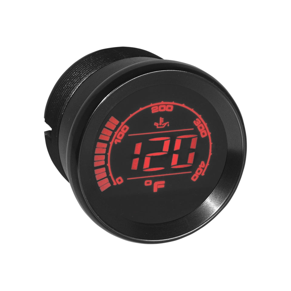 KOSO NORTH AMERICA - HD-02 OIL TEMPERATURE GAUGE - BLACK - 2"