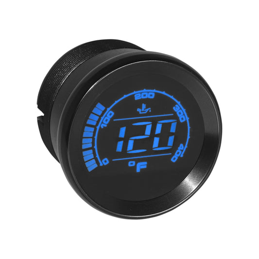 KOSO NORTH AMERICA - HD-02 OIL TEMPERATURE GAUGE - BLACK - 2"