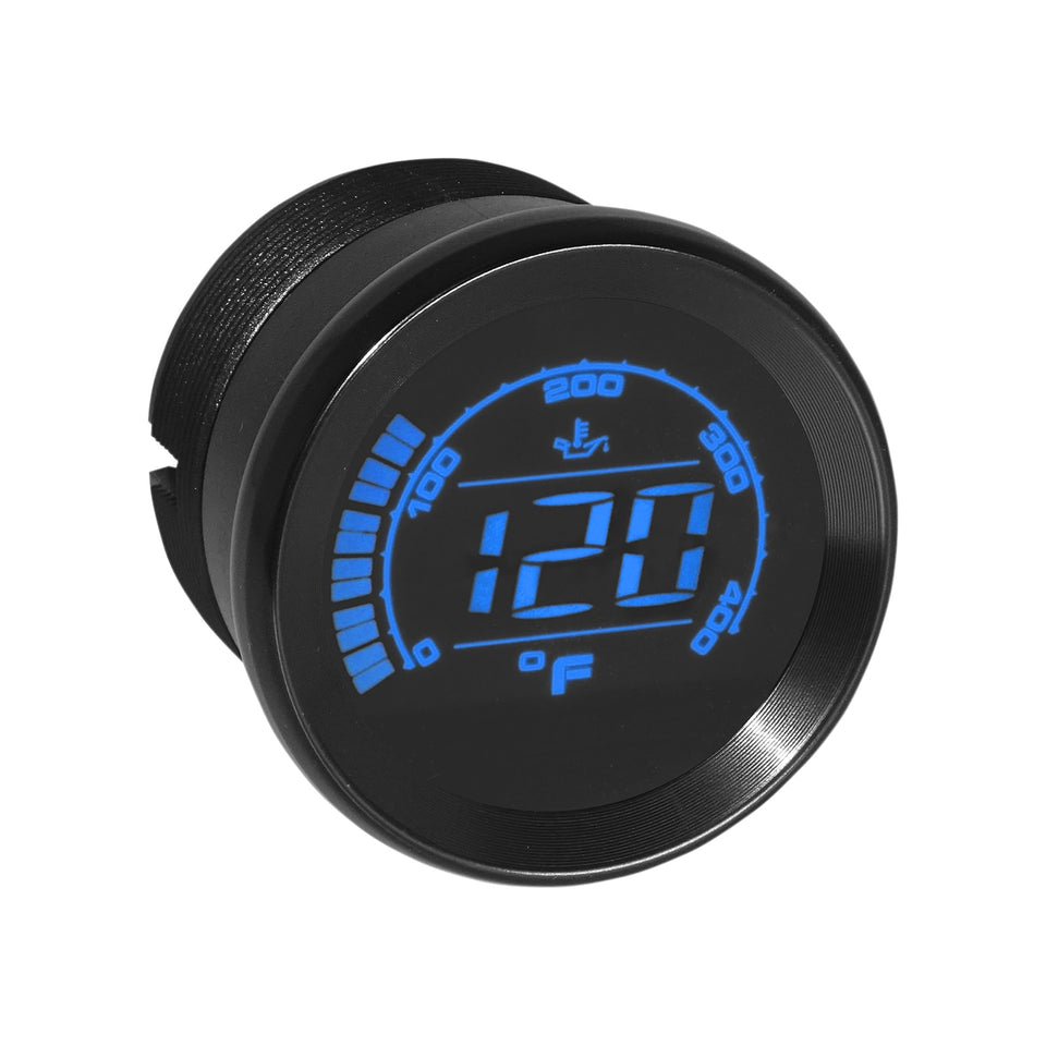 KOSO NORTH AMERICA - HD-02 OIL TEMPERATURE GAUGE - BLACK - 2"
