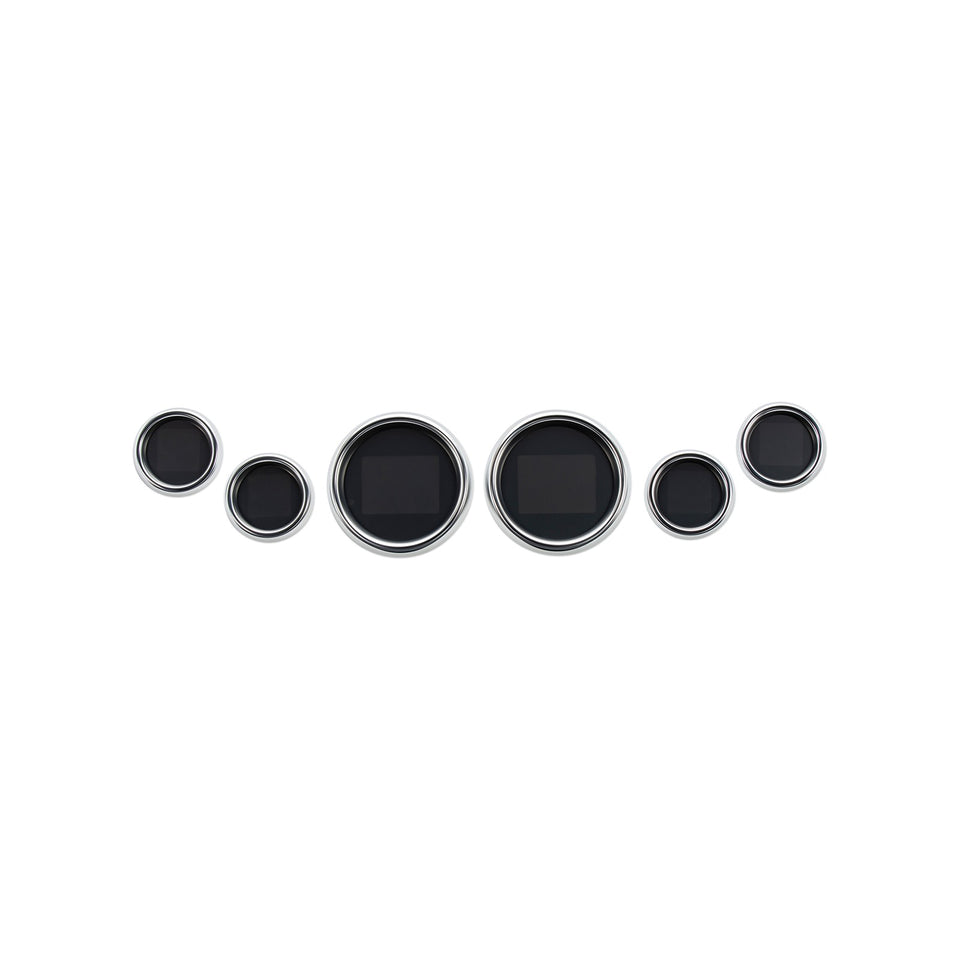 DAKOTA DIGITAL - MLX 6-GAUGE INSTRUMENT KIT - CHROME BEZEL - TOURING '99-'03
