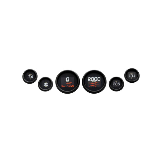 DAKOTA DIGITAL - MLX 6-GAUGE INSTRUMENT KIT - BLACK BEZEL - TOURING - '99-'03