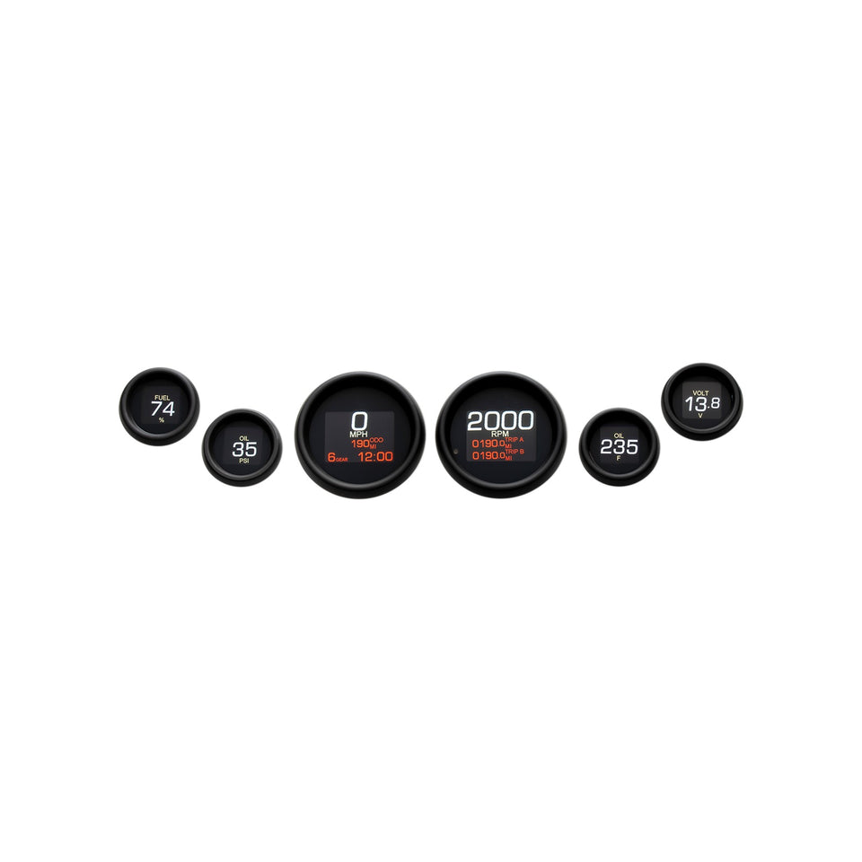 DAKOTA DIGITAL - MLX 6-GAUGE INSTRUMENT KIT - BLACK BEZEL - TOURING - '99-'03