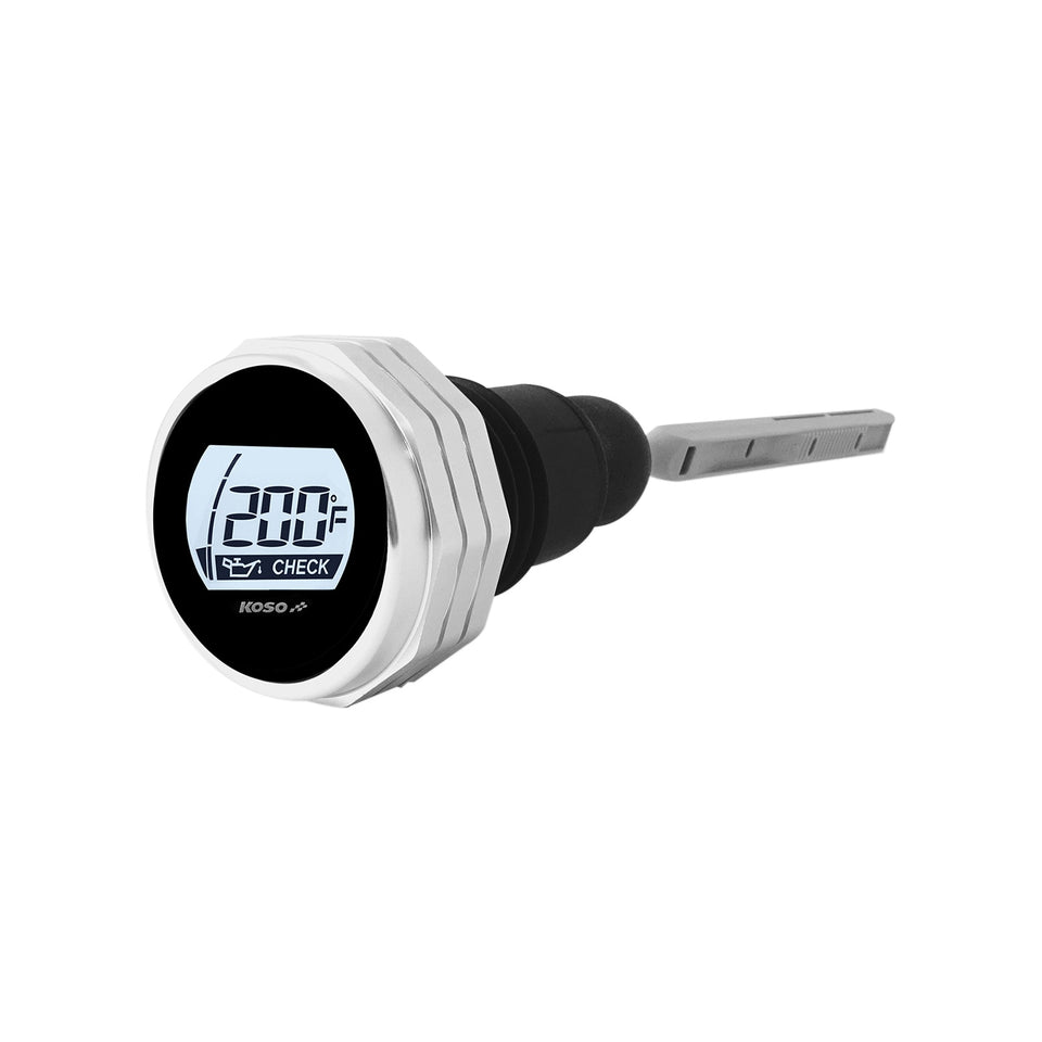 KOSO NORTH AMERICA - OIL DIPSTICK - SILVER HOUSING - TOURING/TRIKE '07-'16