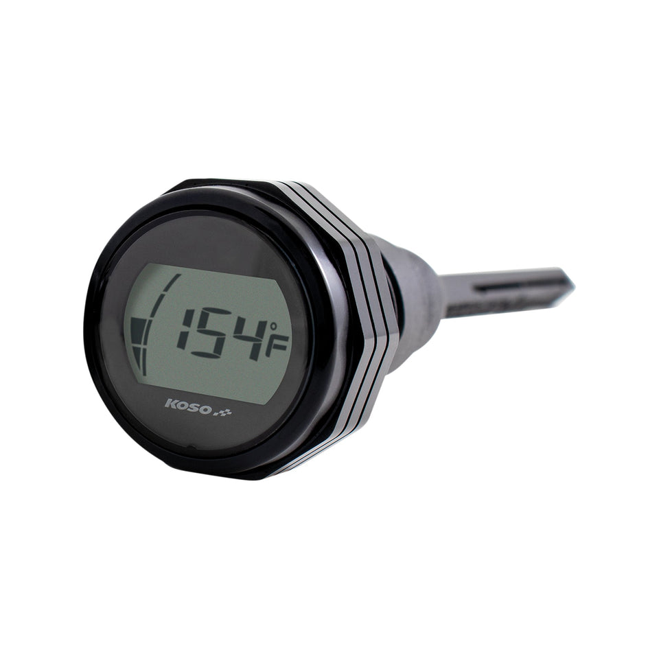 KOSO NORTH AMERICA - OIL DIPSTICK GAUGE - SILVER - TOURING/TRIKE '17-'25