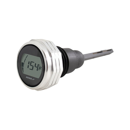 KOSO NORTH AMERICA - OIL DIPSTICK GAUGE - SILVER - TOURING/TRIKE '17-'25