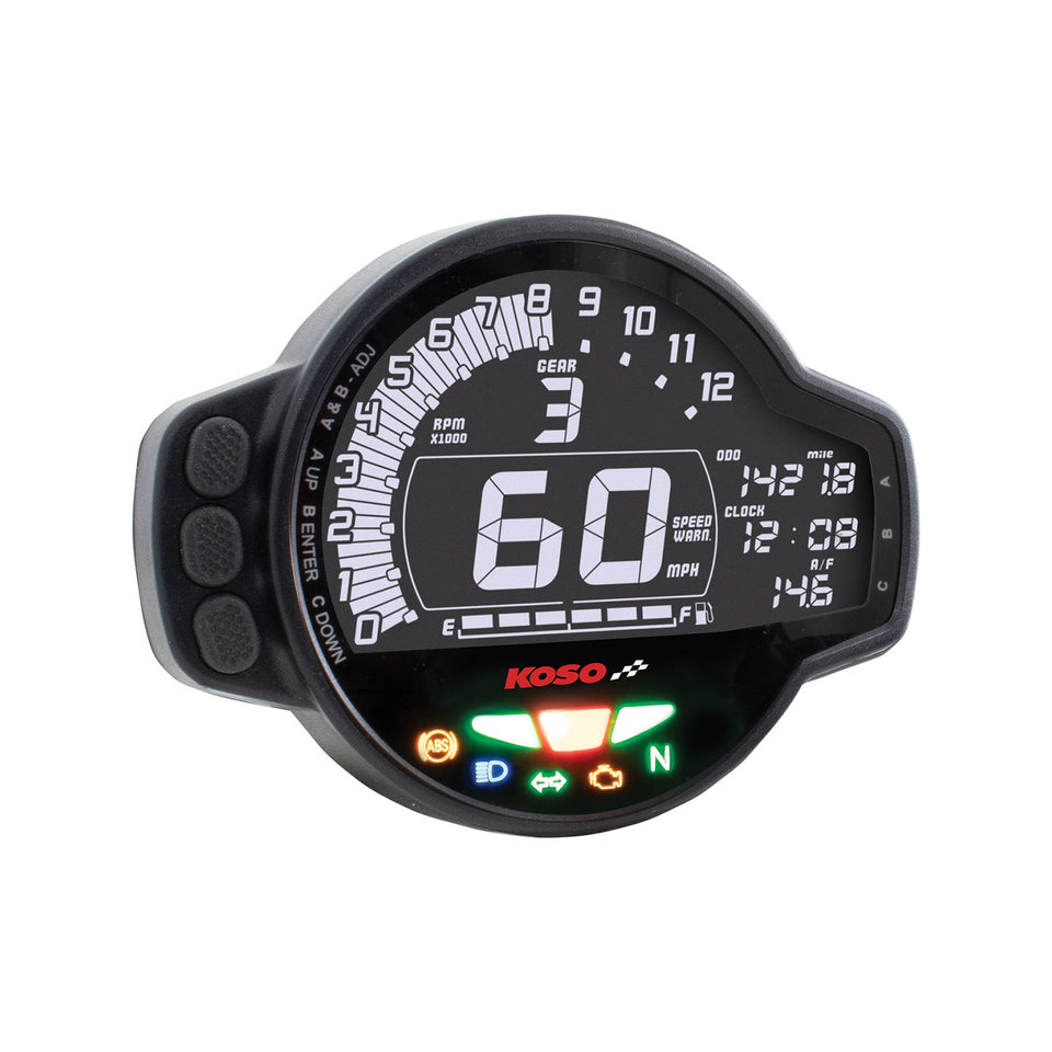 KOSO NORTH AMERICA - MS-01 MULTIFUNCTIONAL GAUGE - UNIVERSAL