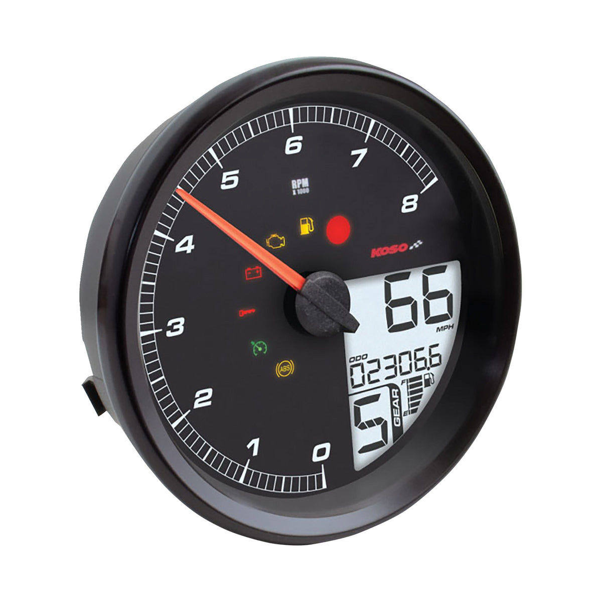 KOSO NORTH AMERICA - HD-05 MULTIFUNCTION METER - BLACK