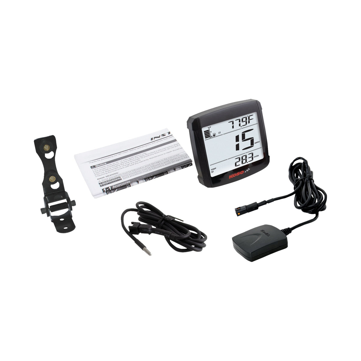 KOSO NORTH AMERICA - XR-01 GPS SPEEDOMETER WITH SENSOR