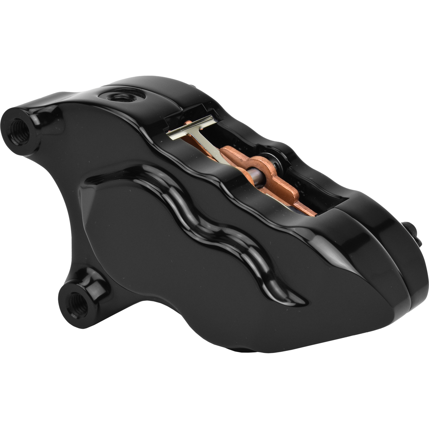 HAWG HALTERS INC - 4 PISTON FRONT CALIPER L/H BLACK W/ 11.8" ROTOR