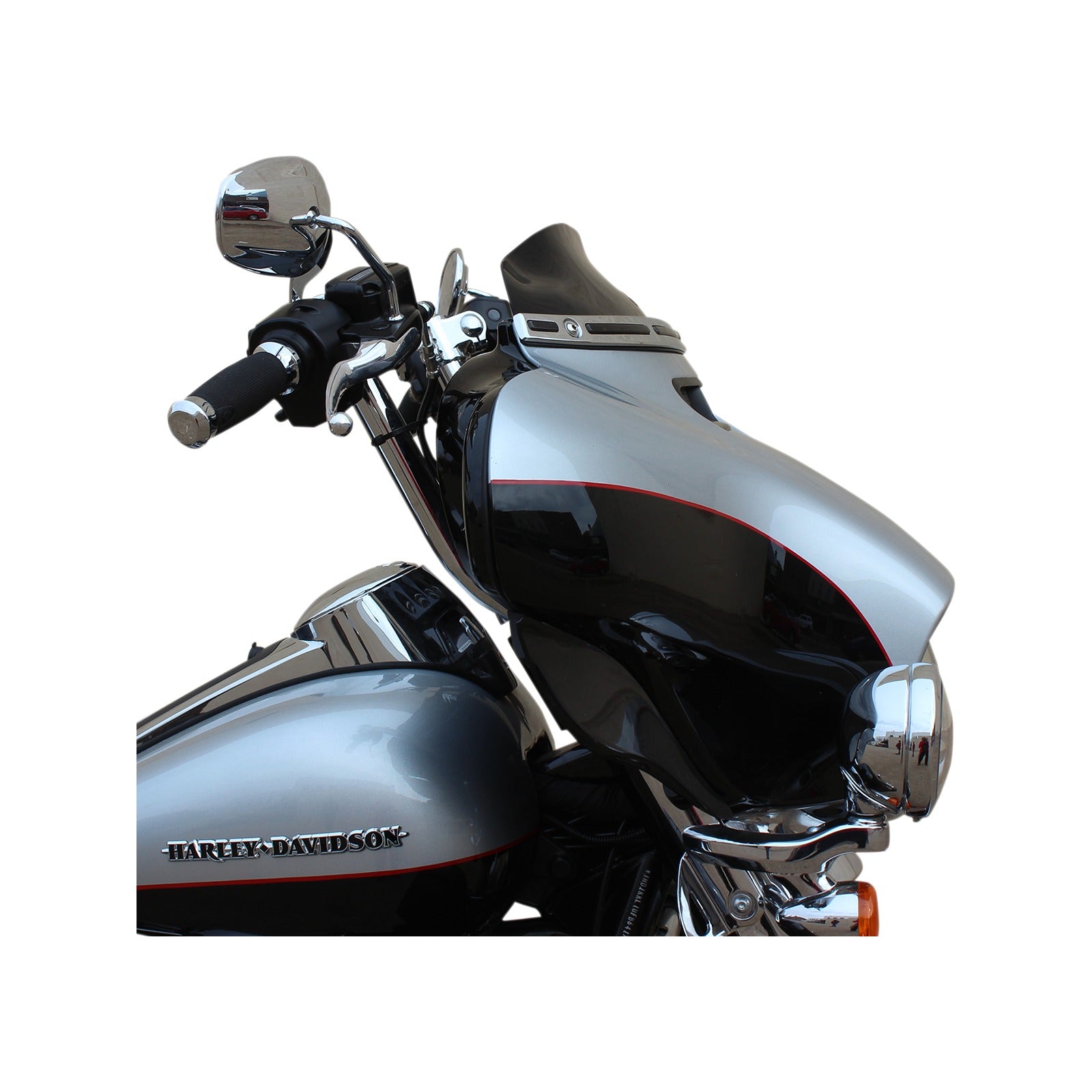 KLOCK WERKS - FLARE(R) WINDSHIELD - 4" - BLACK - '14-'25 FLH