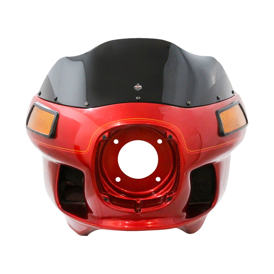 KLOCK WERKS - FLARE(R) WINDSHIELD - 9" - BLACK - '83-'93 FXRT