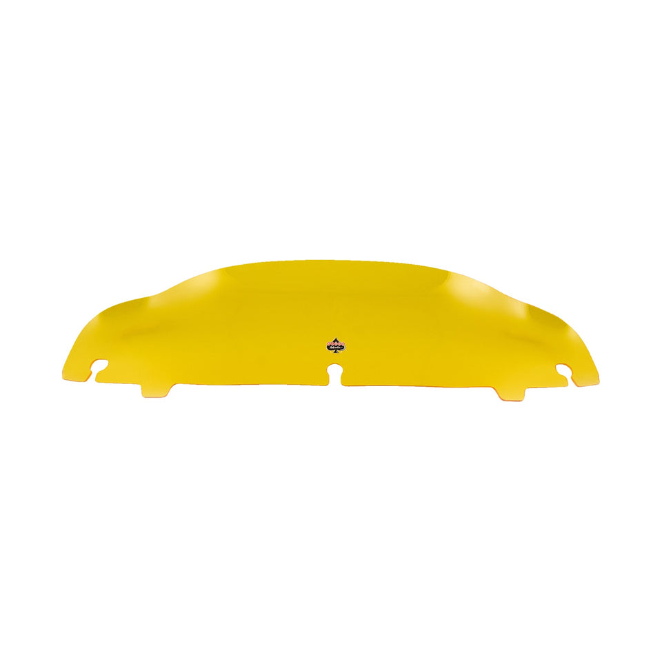 KLOCK WERKS - KOLOR FLARE(R) WINDSHIELD - 4" - YELLOW - '14-'25 FLH/FLHT/FLHX