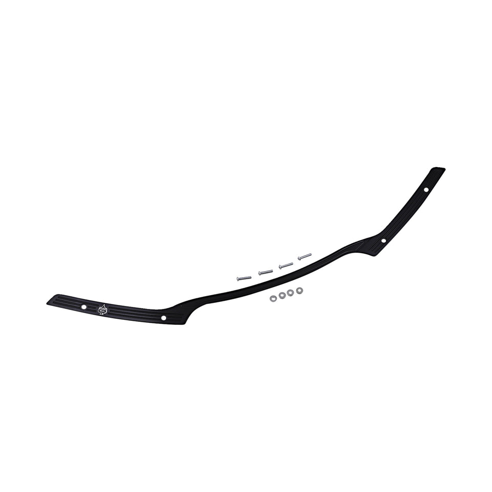 KLOCK WERKS - FLARE(R) WINDSHIELD TRIM - LOGO - BLACK W/ CONTRAST LOGO - '15-'25 FLTR