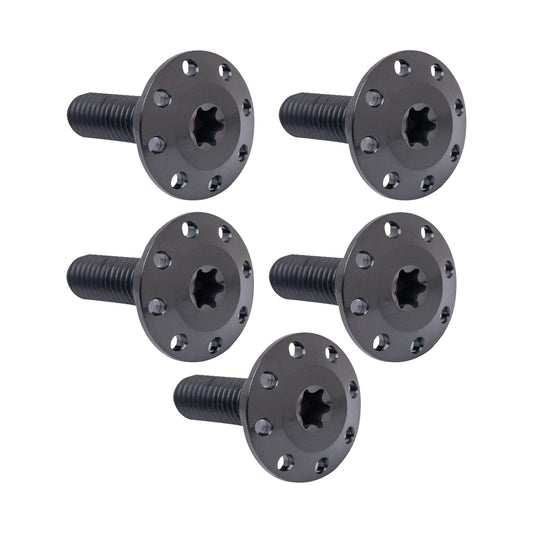 ARLEN NESS - BOLT KIT - HOLESHOT/FRONT/FLOATING/BRAKE ROTOR - SPOKE MOUNT - BLACK - 5 PACK