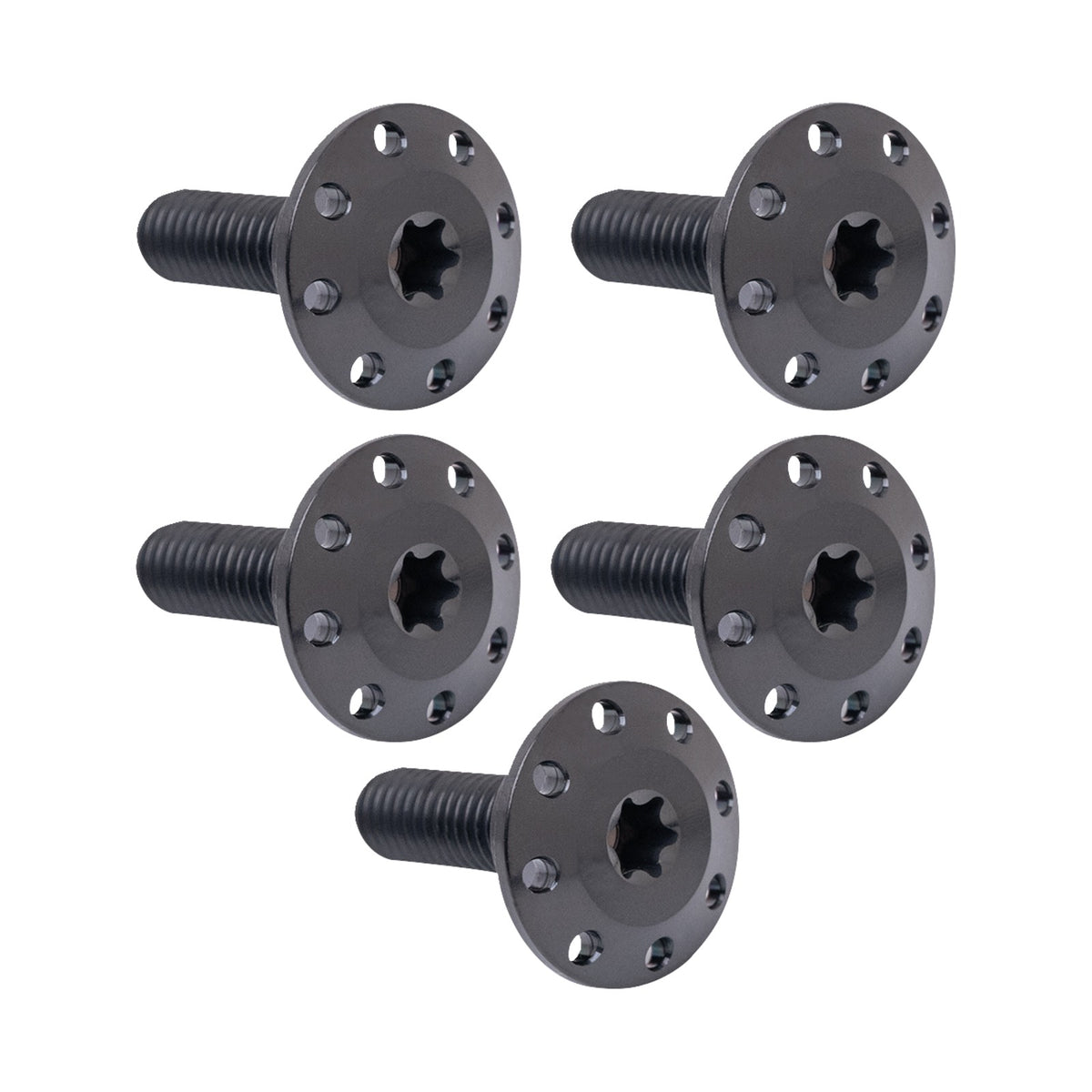ARLEN NESS - BOLT KIT - HOLESHOT/FRONT/FLOATING/BRAKE ROTOR - SPOKE MOUNT - BLACK - 5 PACK