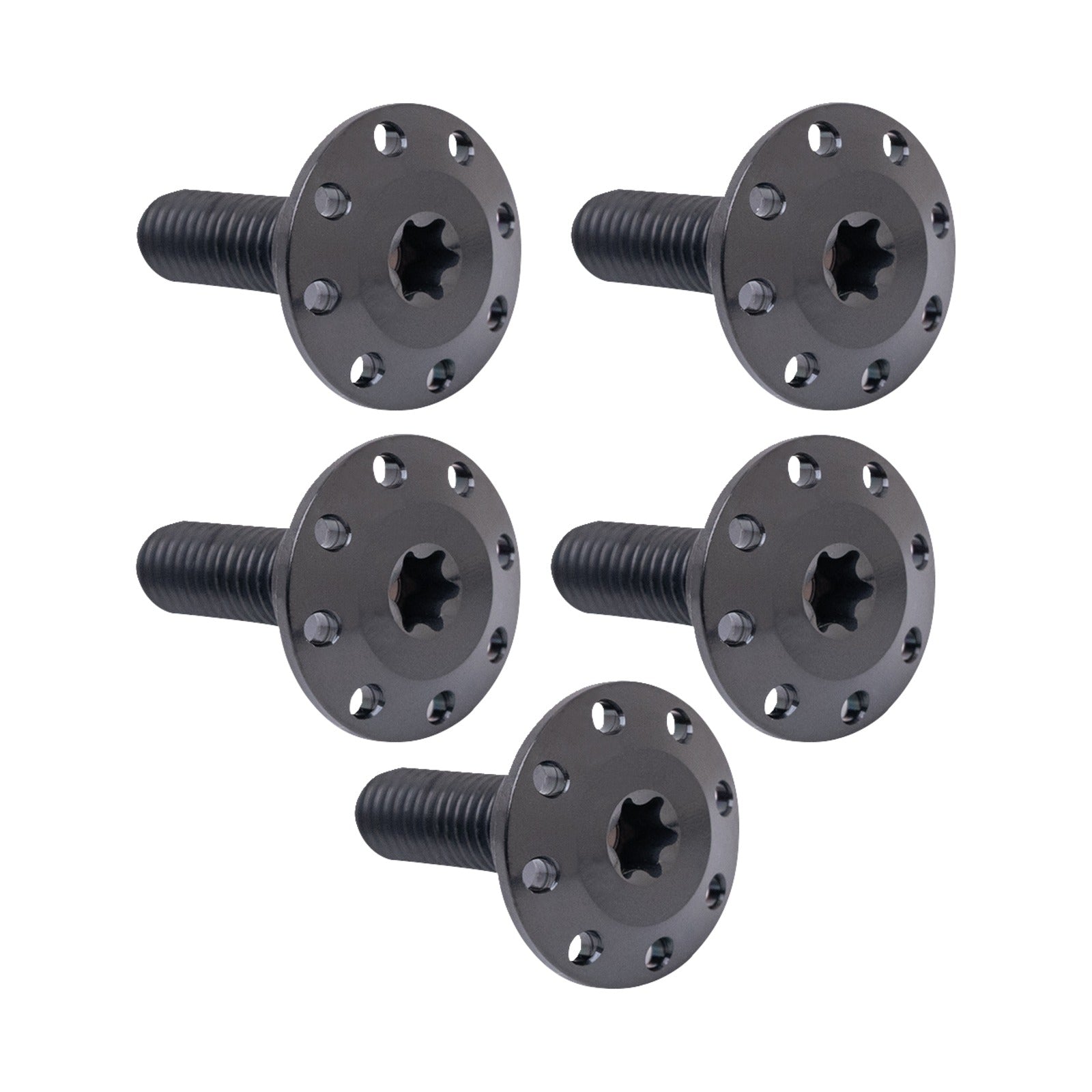 ARLEN NESS - BOLT KIT - HOLESHOT/FRONT/FLOATING/BRAKE ROTOR - SPOKE MOUNT - BLACK - 5 PACK