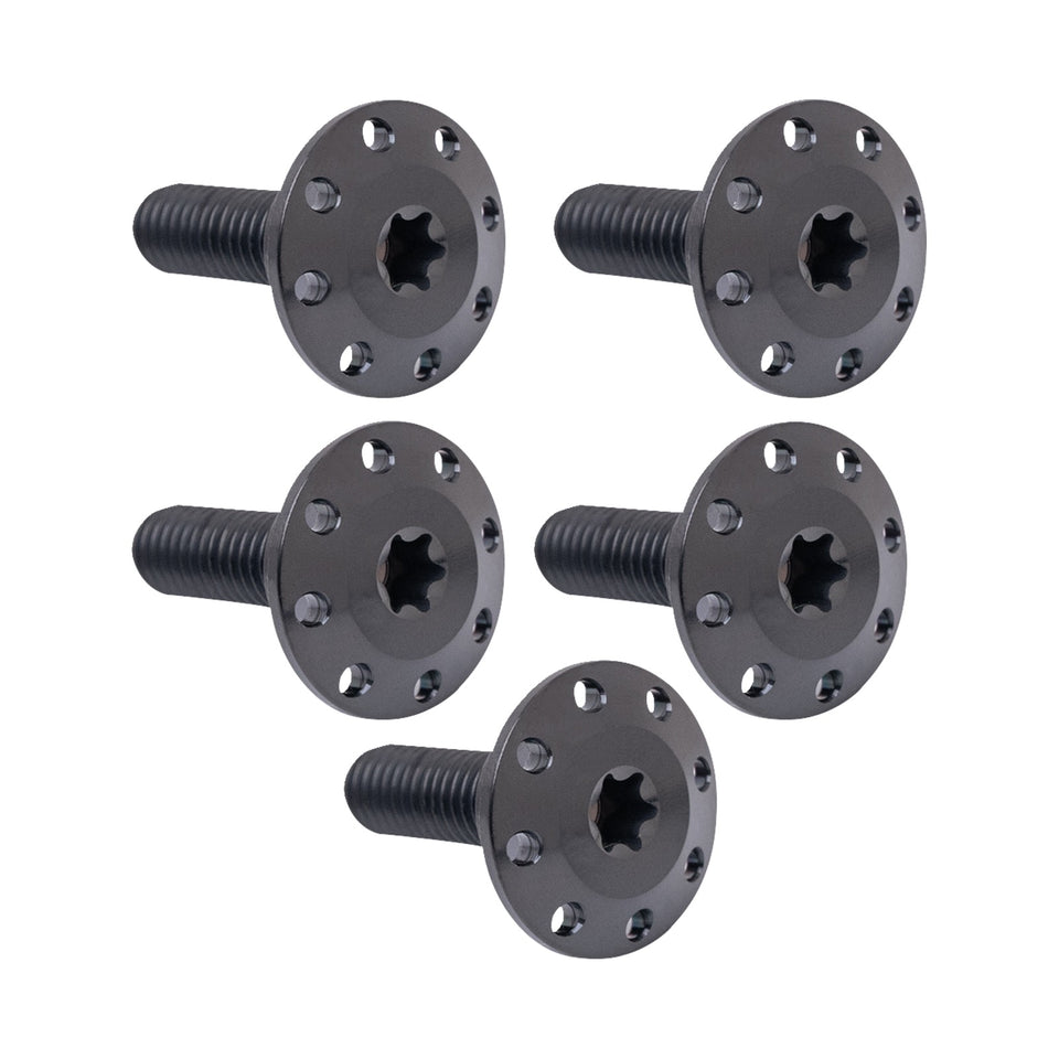 ARLEN NESS - BOLT KIT - HOLESHOT/FRONT/FLOATING/BRAKE ROTOR - SPOKE MOUNT - BLACK - 5 PACK