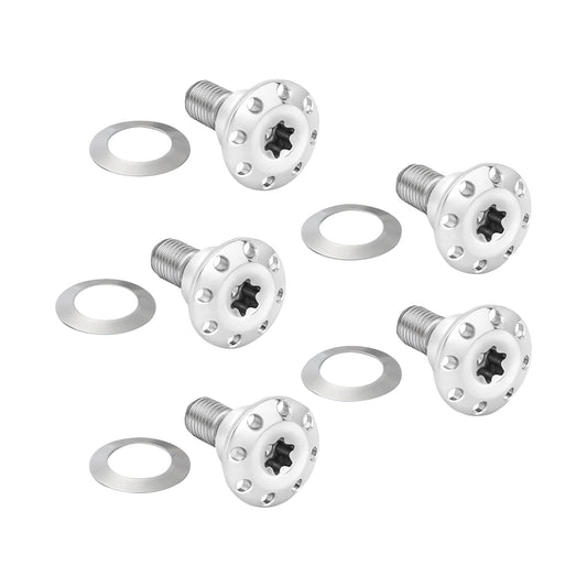 ARLEN NESS - BOLT KIT - HOLESHOT/FRONT/FLOATING/BRAKE ROTOR - SPOKE MOUNT - POLISHED - 5 PACK