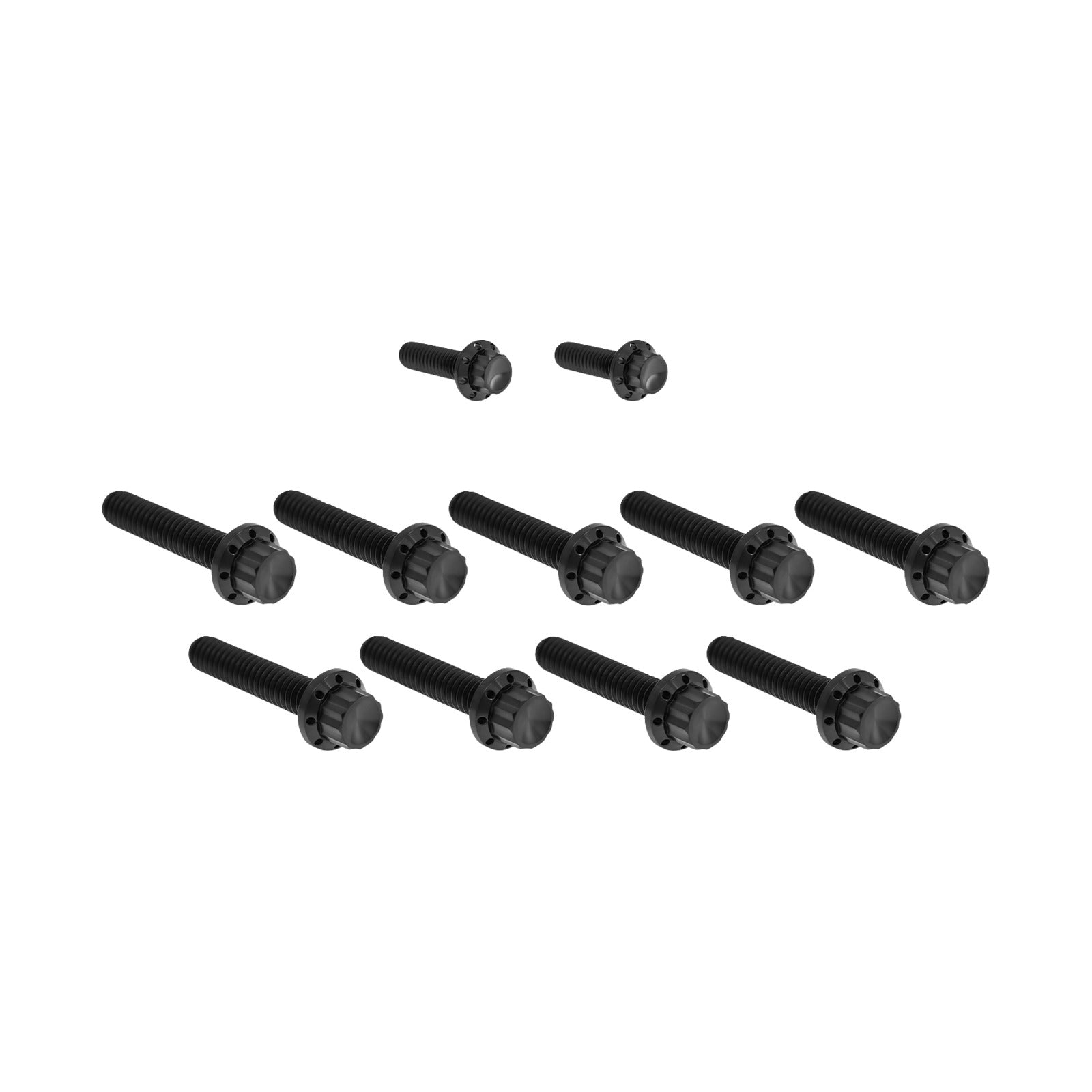 ARLEN NESS - BOLT KIT - CAM COVER/POINT COVER - TITANIUM - 12-POINT - BLACK