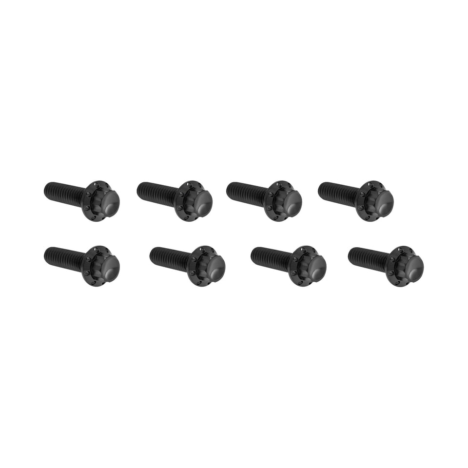 ARLEN NESS - BOLT KIT - LIFTER BLOCK - 12-POINT - TITANIUM - BLACK