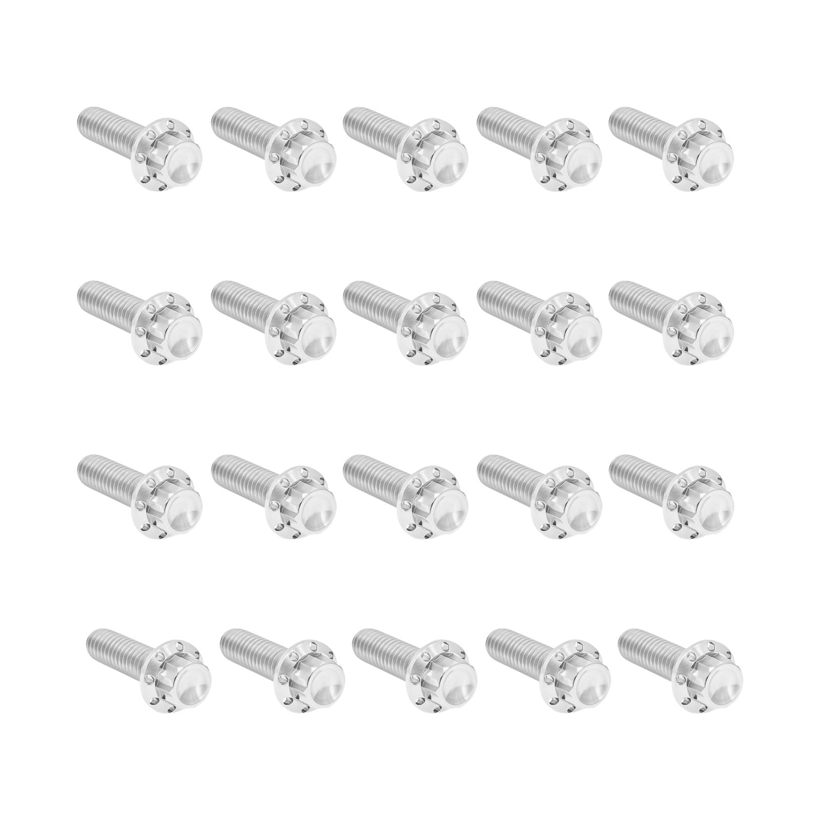ARLEN NESS - BOLT KIT - ROCKER BOX - 12-POINT - TITANIUM - POLISHED