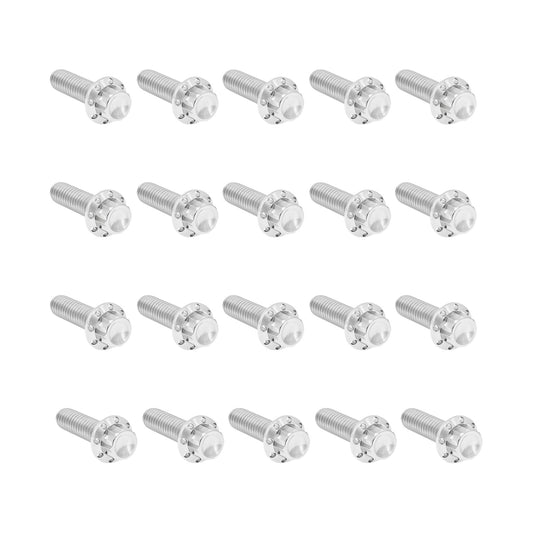 ARLEN NESS - BOLT KIT - ROCKER BOX - 12-POINT - TITANIUM - POLISHED