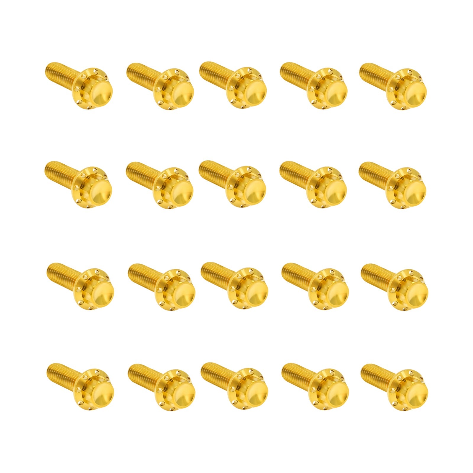 ARLEN NESS - BOLT KIT - ROCKER BOX - 12-POINT - TITANIUM - GOLD