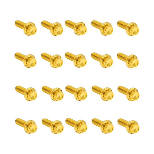 ARLEN NESS - BOLT KIT - ROCKER BOX - 12-POINT - TITANIUM - GOLD