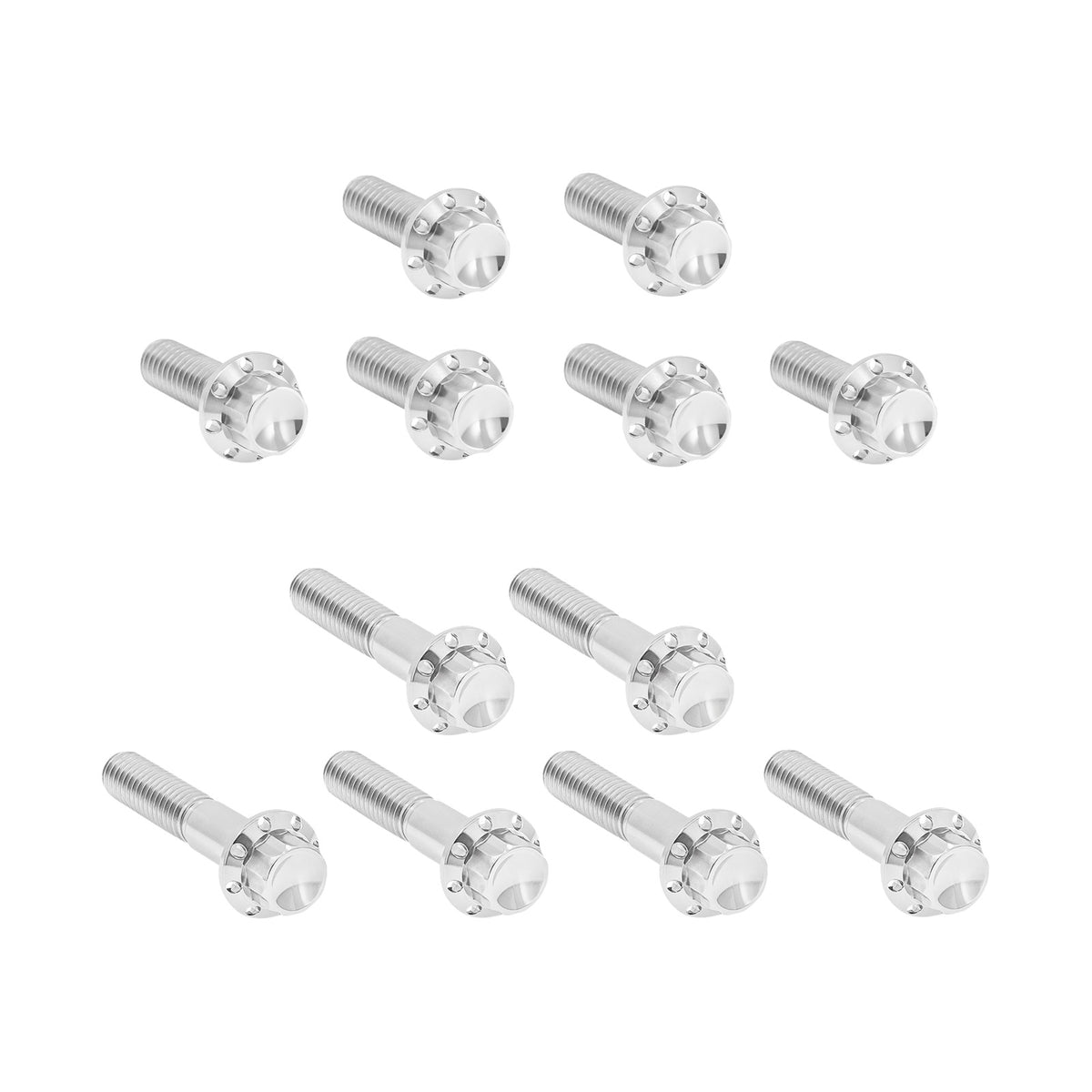 ARLEN NESS - BOLT KIT - ROCKER BOX - 12-POINT - TITANIUM - POLISHED