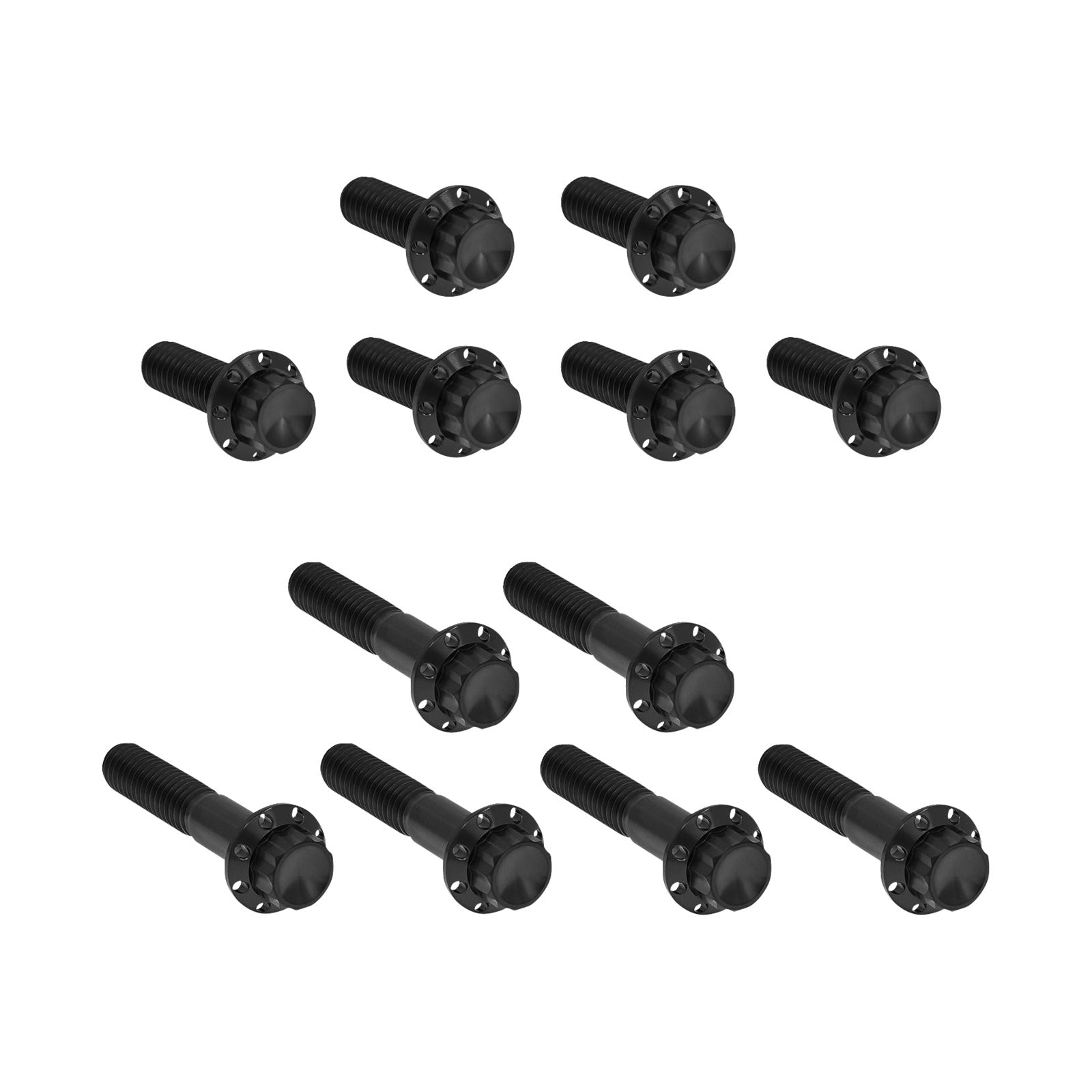 ARLEN NESS - BOLT KIT - ROCKER BOX - 12-POINT - TITANIUM - BLACK